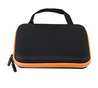 Cocoarm Boîte de Rangement D'Huiles Essentielles à 63 Emplacements avec Fentes Divisées, Sac de Rangement Portable pour Huiles Essentielles D'aromathérapie, Matériau EVA, étui de (Orange)