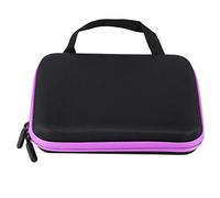 Cocoarm Boîte de Rangement D'Huiles Essentielles à 63 Emplacements avec Fentes Divisées, Sac de Rangement Portable pour Huiles Essentielles D'aromathérapie, Matériau EVA, étui de (Purple)