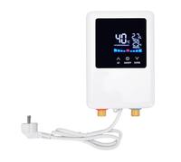 Cocoarm Chauffe-eau électrique 3000W écran Tactile avec écran LCD pour | Corps en Acier Inoxydable, IPX4 Résistant à la Pluie, Protection contre la Surchauffe, Convient pour Cuisine Salle de Bain