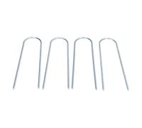 Cocoarm Clou en Forme de U en Acier Inoxydable, 4 Pièces, Clous de Tente Trapézoïdaux pour Gazon Artificiel, Tissu de Mauvaises Herbes, Tuyau, Clôture, Pelouse, Jardin, Serre