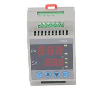Cocoarm Contrôleur de Température sur Rail DIN Module de Thermostat Numérique ABS AC 220 V 14 à 122 F Sortie Relais Haute Précision pour le Contrôle du Chauffage et du Refroidissement dans les