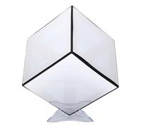 Cocoarm Cube Miroir LED, Contrôle Tactile, Gradable, Lampe Infinity 3D, | Effet de Lumière Infini, Construction en Acrylique et Métal, Utilisation Chambre Bureau Hôtel, Décoration de Bureau Compacte