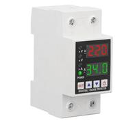 Cocoarm Dispositif de Protection de Tension Numérique AC230V Protecteur de sous-Tension de Surtension PC avec Limite de Courant Double Affichage 1 à 600S Réinitialisation Automatique pour (40A)