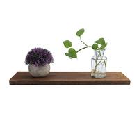 Cocoarm Étagères Flottantes, étagère Murale en Bois de Paulownia, Présentoir de Rangement à 1 Couche avec Installation à Vis Intégrée pour Salon, Chambre à Coucher, Bureau, Décoration de la Maison