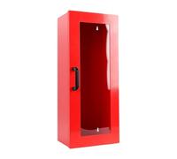Cocoarm Extincteur Armoire Acier Inoxydable 10lb Fixation Murale | Boîte en Acier Rouge à Revêtement Poudre, Fenêtre de Visualisation en Acrylique, Trous Pré-percés sur la Plaque Arrière,