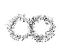 Cocoarm Guirlande étoilée 7,5m, Fil Miroir, Décoration de Sapin de Noël pour Intérieur (Silver)