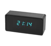 Cocoarm Horloge VFD, Décor de Bureau et de Voiture Rétro Bleu Vert | Écran Fluorescent Sous Vide, alimenté par Type C, Faible Puissance 0.5W, Mémoire de Temps, Corps en Acrylique 68x32x23mm,