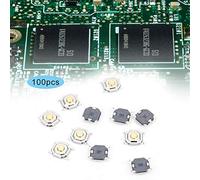 Cocoarm Interrupteur à Bouton-poussoir Tactile, Micro-interrupteur SMD en Plastique 4 X 4 X 1,5 Mm DC12 V 50 MA 100 Pièces pour Jouets, Instruments Numériques, Réparation électronique