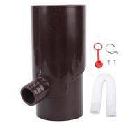 Cocoarm Inverseur d'eau de Pluie, Système de Collecte d'eau de Pluie, Inverseur de Bec Rond en Plastique de 8 Cm, pour L'irrigation et L'aquarium (Brown)