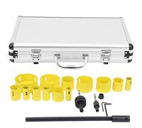 Cocoarm Kit de Lame de Scie Cloche M42, Scie Cloche à Métal en Acier Rapide, Ensemble de 19 Pièces de 19 Mm à 76 Mm avec Dents Tranchantes, Résistance à la Chaleur et Boîte de Rangement pour Métal,