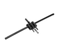 Cocoarm Kit de Scie Cloche Réglable en Acier allié, Double Lame avec Marques d'échelle, Profondeur de Coupe de 3 à 50 Mm pour Panneau en Bois et Plastique, Bricolage, Haut-parleur, Lampe Spot