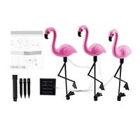 Cocoarm Light Solar Light Flamingo Garden Lampe à Flamants Solaires Solar Yard With PS Shell for Backyard Patio Pathway Rose