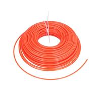 Cocoarm Ligne de -Bordure en Nylon de 3 Mm, 50 M, Cordon Rond pour Débroussailleuse, pour Tondeuse à Gazon, Utilisateurs de -Herbe, Accessoire de Remplacement Orange