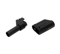 Cocoarm Lot de 20 Boîtiers de Fiche Banane de 4 Mm Isolés PA pour Connecteur RC Modèle 22.160 30 V CA à 60 V CC 32 A pour Assemblage et Remplacement de Compteur d'instruments (Black)