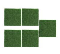 Cocoarm Lot de 5 Pelouses Artificielles en Fibre Chimique, 30 X 30 Cm, Lavables, épissables, Vert Vif pour Paysage Miniature, Jardin, Balcon, Chambre d'animaux, Chambre d'enfant