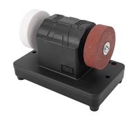 Cocoarm Mini Meuleuse D’établi Double Roue 3 Pouces, Vitesse Réglable | Boîtier ABS, Meules 36, 60, Patins en Caoutchouc, IP44 Résistant aux éclaboussures, Embouts D’affûtage, Enlèvement de la