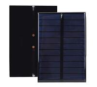 Cocoarm Mini Panneau Solaire en Silicium Polycristallin, Chargeur Solaire, 1,8 W, 5,5 V, 123 X 83 Mm, stratifié PET pour Bricolage, Jouets, Lampes de Jardin, Petits Projets de Batterie