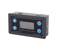 Cocoarm Module de Contrôleur de Température Numérique Thermostat électrique ABS Affichage LCD Sortie Relais 14VDC 14 à 230F Alarme Visuelle Sonore pour Incubateur Brassage en Serre