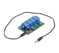 Cocoarm Module Relais DTMF 4 Canaux, Carte Décodeur de Signal 12V | 8 modes programmables, capacité de charge 10 A, télécommande téléphonique, domotique, contrôle industriel PLC