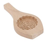 Cocoarm Moule à Gâteau de Lune en Bois, Moule à Biscuits pour Bricolage, Cuisson et Presse à Fondant, Motif de Gâteau Traditionnel, Outil à Main Réutilisable à Dégagement Facile pour la Cuisine à (#4)