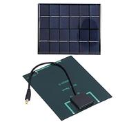 Cocoarm Panneaux Solaires Chargeur de Panneau Solaire en Polysilicium 2 Pièces 2 W 6 V DC5521 Sortie pour Batterie 3,7 V Lampes Solaires Utilisation Portable avec Conversion élevée Réponse à Faible