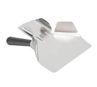 Cocoarm Pelle à Chips en Acier Inoxydable, Cuillère à Pop-corn 304 avec Poignée Simple ou Double, Grande Pelle Avant, Bouche de Remplissage Arrière, 7,7 X 8,9 X 3,4 Pouces pour le Service de