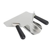 Cocoarm Pelle à Chips en Acier Inoxydable, Cuillère à Pop-corn 304 avec Poignée Simple ou Double, Grande Pelle Avant, Bouche de Remplissage Arrière, 7,7 X 8,9 X 3,4 Pouces pour le Service de (double