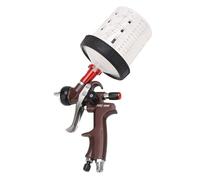 Cocoarm Pistolet Pulvérisateur à Air Premium Kit Pulvérisateur de Peinture en Alliage d'aluminium 1,3 Mm 600 ML Corps Enduit de PTFE à Haute Atomisation pour la Peinture de Voiture, la Réparation de