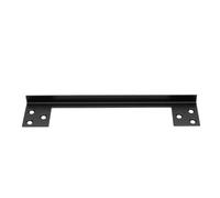 Cocoarm Plaque de Protection de Gâche de Porte en Acier Inoxydable, en | Protecteur en forme de L, 7 pouces, pour portes en bois et en métal, finition noire, vis pré-percées incluses