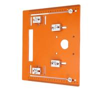 Cocoarm Plaque de Scie Plaque de Base de Scie Circulaire d'insertion de Table de Toupie en PU 28x25 Cm pour 90 et 45 Coupes Conception de Trous de Perforation Plage de 0 à 19 Cm pour Utilisation