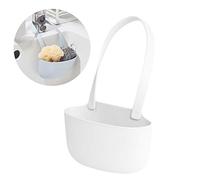 Cocoarm Porte-éponge Suspendu pour évier, Panier D’évier de Cuisine en TPR 13 X 8,2 X 5,5 Cm, Fond de Drainage Creux, Rangement Suspendu pour éponges et Tampons à Récurer dans L’ de (WHITE)