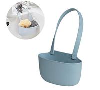 Cocoarm Porte-éponge Suspendu pour évier, Panier D’évier de Cuisine en TPR 13 X 8,2 X 5,5 Cm, Fond de Drainage Creux, Rangement Suspendu pour éponges et Tampons à Récurer dans L’ de (BLUE)