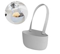Cocoarm Porte-éponge Suspendu pour évier, Panier D’évier de Cuisine en TPR 13 X 8,2 X 5,5 Cm, Fond de Drainage Creux, Rangement Suspendu pour éponges et Tampons à Récurer dans L’ de (GREY)