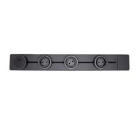 Cocoarm Prise D'alimentation 60cm avec 3 Prises USB A et C | Adaptateur Amovible, Construction en Acier Inoxydable et PC Ignifuge, Rail en Alliage D'aluminium, Indicateur de Lumière