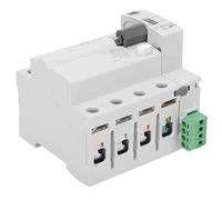 Cocoarm Protecteur de Tension 4P Dispositif de Protection Contre Les Surtensions 400V 25A Module de Commande électronique sur Rail DIN avec Indicateur LED Réponse 1s Support de Réenclenchement pour