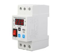 Cocoarm Protecteur de Tension à Récupération Automatique 220V 63A, Boîtier PA66, Protecteur de Surtension avec Conducteur argenté, Délai Réglable de 1 à 999s pour Utilisation sur Circuit