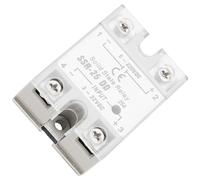 Cocoarm Relais Statique SSR-25 DD 25A, Entrée 3-32 VCC Sortie 5-220 VCC, Commutation sans étincelle et sans Bruit, pour Automatisation Industrielle