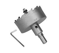 Cocoarm Scie Cloche à Dents en Carbure, Scie Cloche en Carbure TCT avec Foret Pilote et Ressort, Matériau en pour Plaque Métallique en Acier Inoxydable, Bois FRP, pour électriciens Installateurs