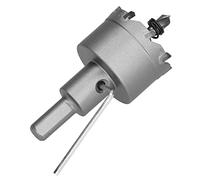 Cocoarm Scie Cloche à Dents en Carbure TCT Scie Cloche en Carbure avec Ressort de Guidage et clé pour Plaque Métallique en Acier Inoxydable FRP et Bois Coupe Rapide et Précise (40mm)