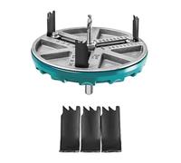 Cocoarm Scie Cloche Réglable, Ouvre-trou pour le Travail du Bois en Alliage ABS de 45 à 130 Mm avec 3 ou 6 Couteaux, Positionnement Central Rapide à échelle Claire pour les Utilisateurs de Panneaux