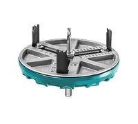 Cocoarm Scie Cloche Réglable, Ouvre-trou pour le Travail du Bois en Alliage ABS de 45 à 130 Mm avec 3 ou 6 Couteaux, Positionnement Central Rapide à échelle Claire pour les Utilisateurs de Panneaux
