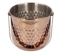 Cocoarm Seau à Vin Seau à Glace Double Couche en Acier Inoxydable 16 Oz Isotherme à Vin pour KTV Bar Dîner Party Home Buffet Restaurant (Or Rosé)