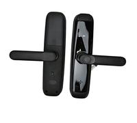 Cocoarm Serrure de Porte Intelligente, Déverrouillage 5-en-1 avec | Accès sans u clavier tactile, 9 groupes d\'administration, 100 utilisateurs, épaisseur du panneau de porte de 1,4 à 2