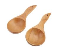 Cocoarm Set de Cuillères en Bois, Ustensiles de Cuisine Antiadhésifs en Hêtre Naturel, 8,5 in, for Cuisson et Préparation des Aliments