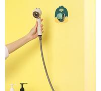Cocoarm Support de Pomme de Douche Réglable en ABS, 120 X 95 X 60 Mm, Support Mural pour les Utilisateurs de Salle de Bain avec Crochet de Réglage de l'angle d'installation sans Clou et Base
