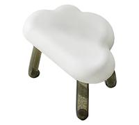 Cocoarm Tabouret pour Enfants Tabouret en Plastique avec Dessus en Forme de Nuage et Pieds Transparents Léger 933 G Finition Lisse pour Chambre d'enfant Salle de Jeux Salle d'étude Décoration de