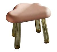 Cocoarm Tabouret pour Enfants Tabouret en Plastique avec Dessus en Forme de Nuage et Pieds Transparents Léger 933 G Finition Lisse pour Chambre d'enfant Salle de Jeux Salle d'étude Décoration de