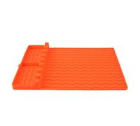 Cocoarm Tapis d'outils de Plaque de Cuisson en Silicone, Tapis d'étagère Latérale de Gril en Silicone de qualité Alimentaire 15,9 X 11,8 Pouces, 8 Fentes Résistant à la Chaleur, Facile à Nettoyer
