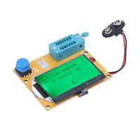 Cocoarm Testeur de Transistor, Vérificateur de Transistor Numérique en Plastique avec écran LCD, Détection Automatique du Condensateur de Résistance NPN PNP MOSFET, alimenté par Batterie 9 V pour les