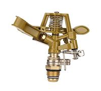 Cocoarm Tête d'arrosage à Impact en Alliage, Filetage Mâle G1/2, Rotation Automatique à 360 Degrés, Irrigation de Jardin, Portée de 15m, Pulvérisation Réglable pour Pelouse et Patio